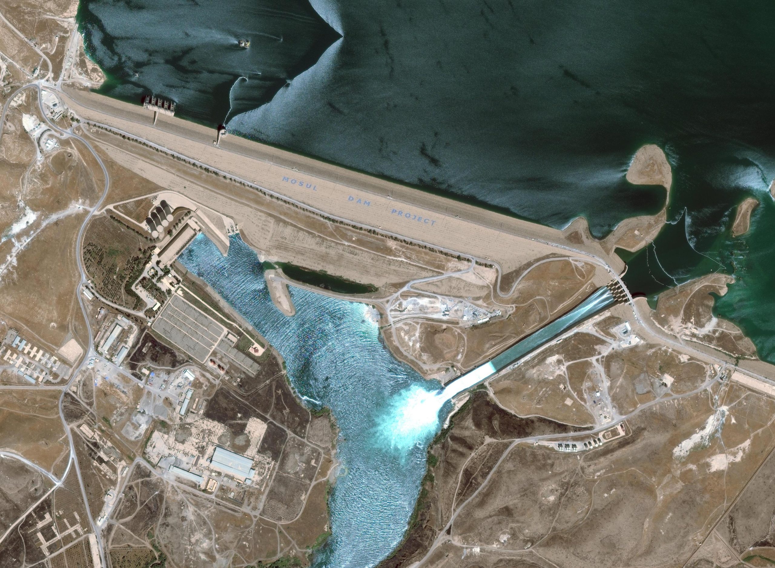 Vista satellitare di un’infrastruttura critica