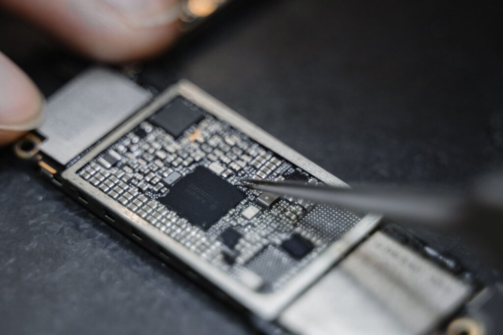 Scheda elettronica in primo piano